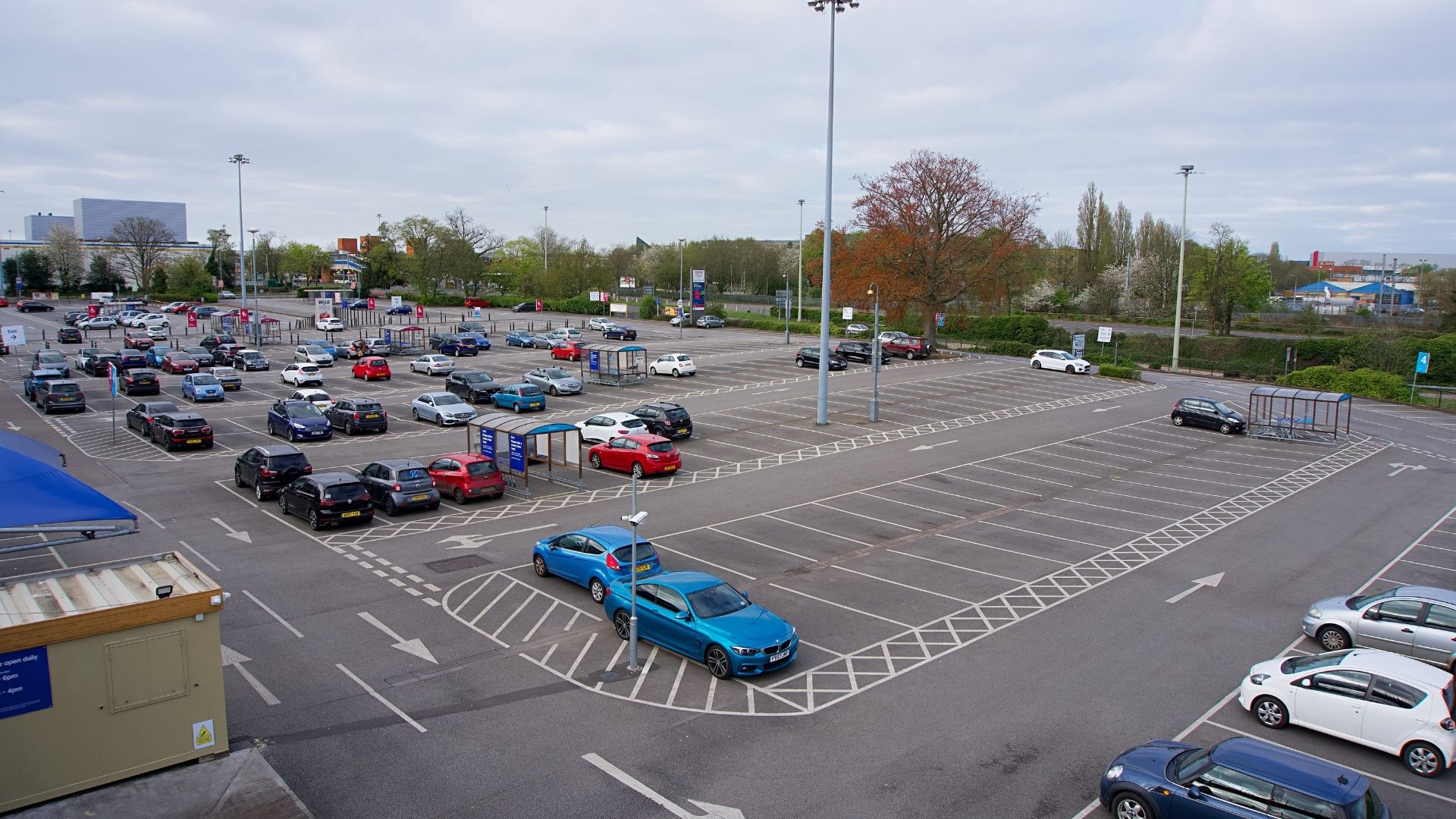 Sam’s Club Parking Lot and Sidewalk Falls in Los Angeles, California image