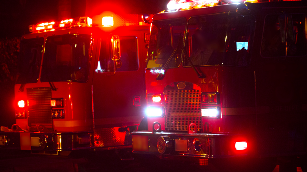 Firefighters Hurt After LAFD Firetruck Overturns in San Fernando Valley Crash